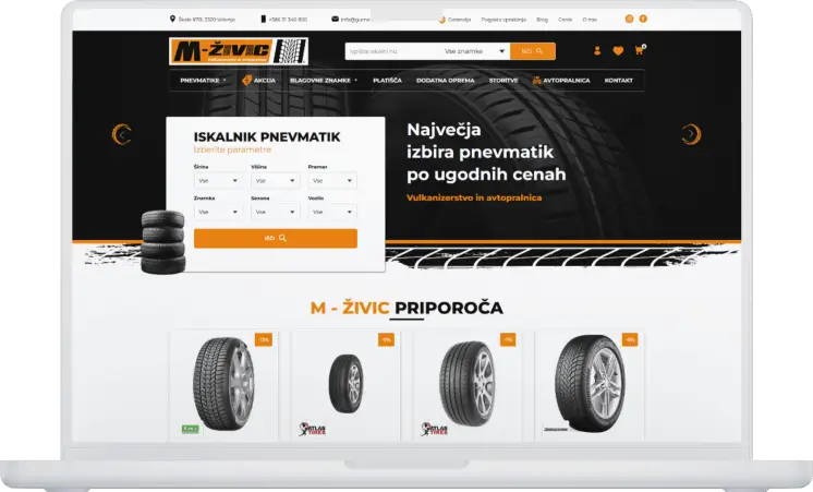 Gume Zivic - primer izdelane spletne strani